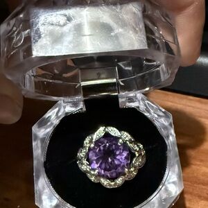 Elegant Purple Gemstone Ring
